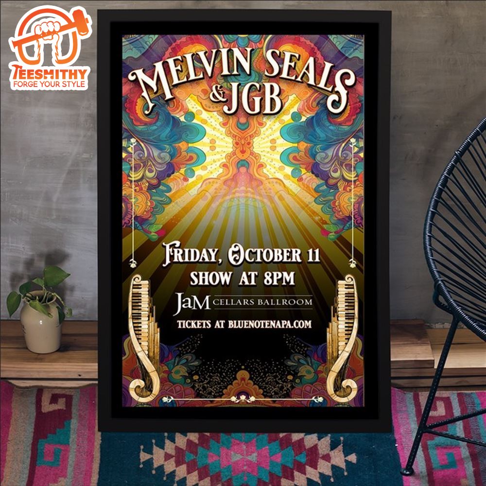 Melvin Seals And JGB Oct 11 2024 Jam Cellars Ballroom Napa CA Poster Canvas