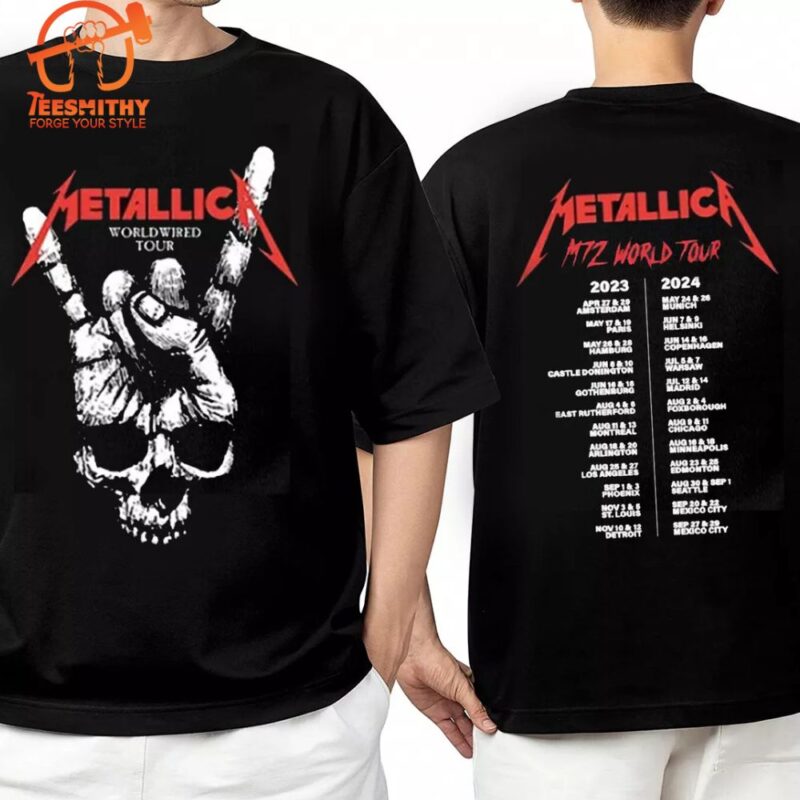 Metallica Metal Band Worldwired Tour & M72 World Tour 2023–2024 T-Shirt