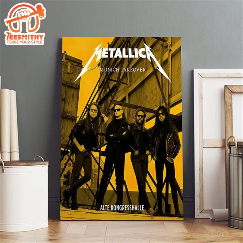 Metallica Munich Takeover World Tour 2024 Poster Canvas
