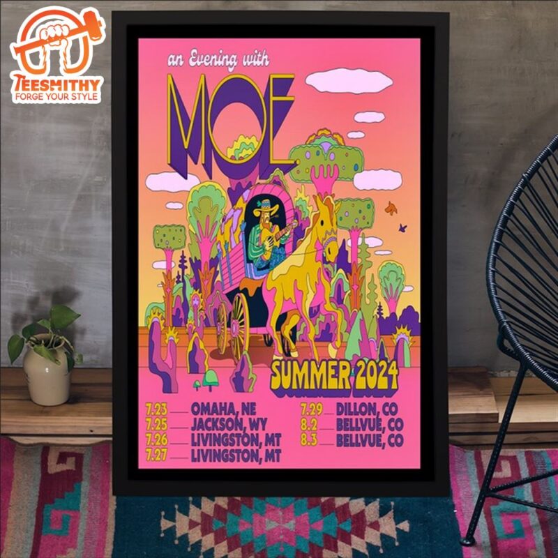 Moe Band Summer Tour 2024 July Poster Canvas