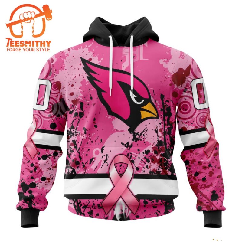 NFL Arizona Cardinals I Pink I Can In October We Wear Pink Breast Cancer Hoodie