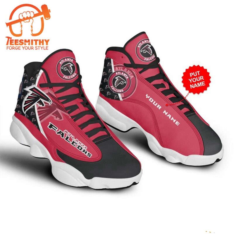 NFL Atlanta Falcons Football Team Custom Name Air Jordan 13 Shoes, JD13 Sport Shoes