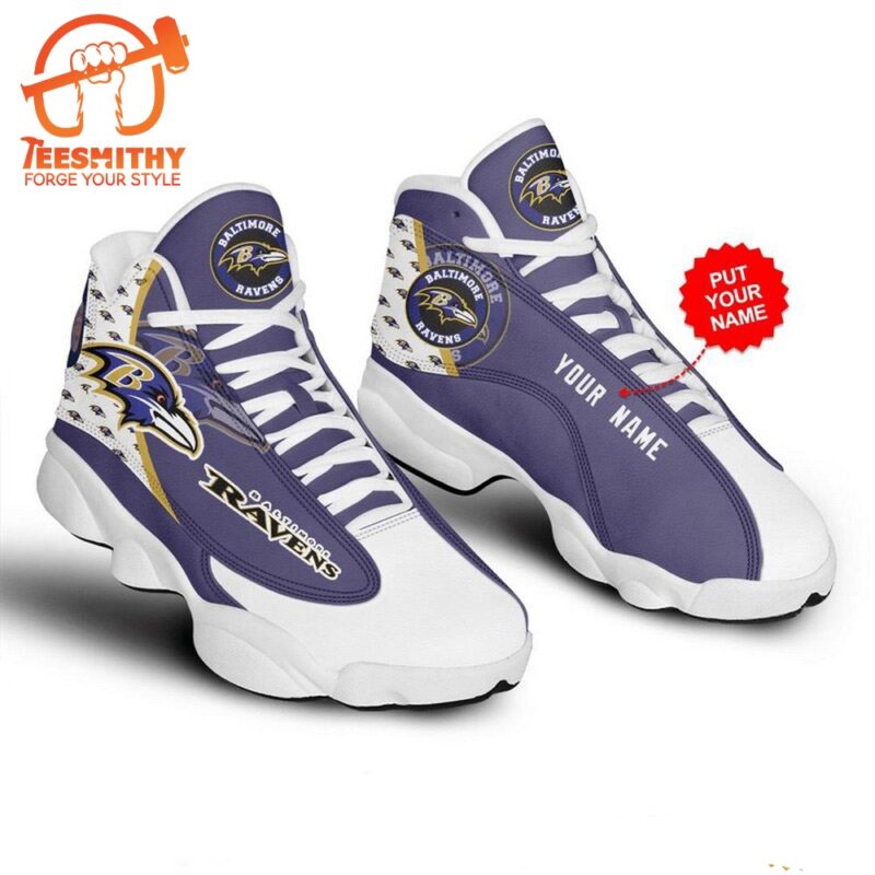 NFL Baltimore Ravens Sporty Air Jordan 13 Shoes Sneaker