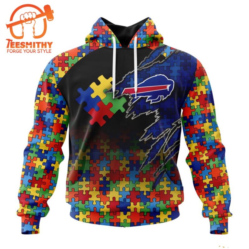 NFL Buffalo Bills Autism Awareness Design Custom Hoodie