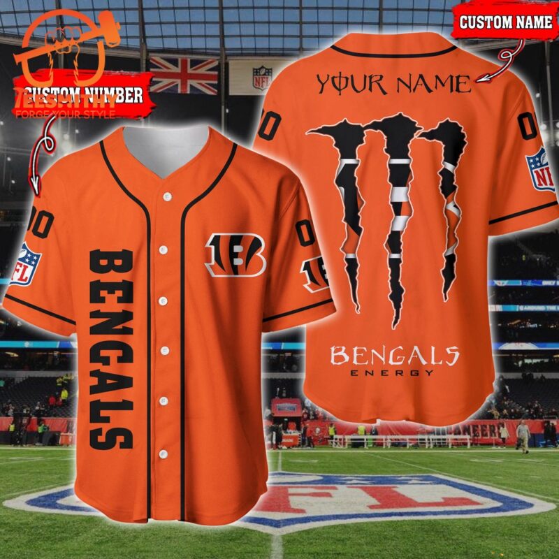 NFL Cincinnati Bengals Custom Baseball Jersey Shirt