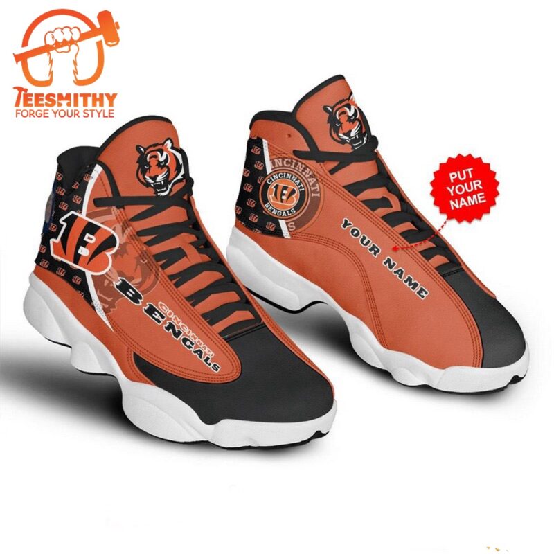 NFL Cincinnati Bengals Custom Name Air Jordan 13 Shoes, JD13 Sport Shoes