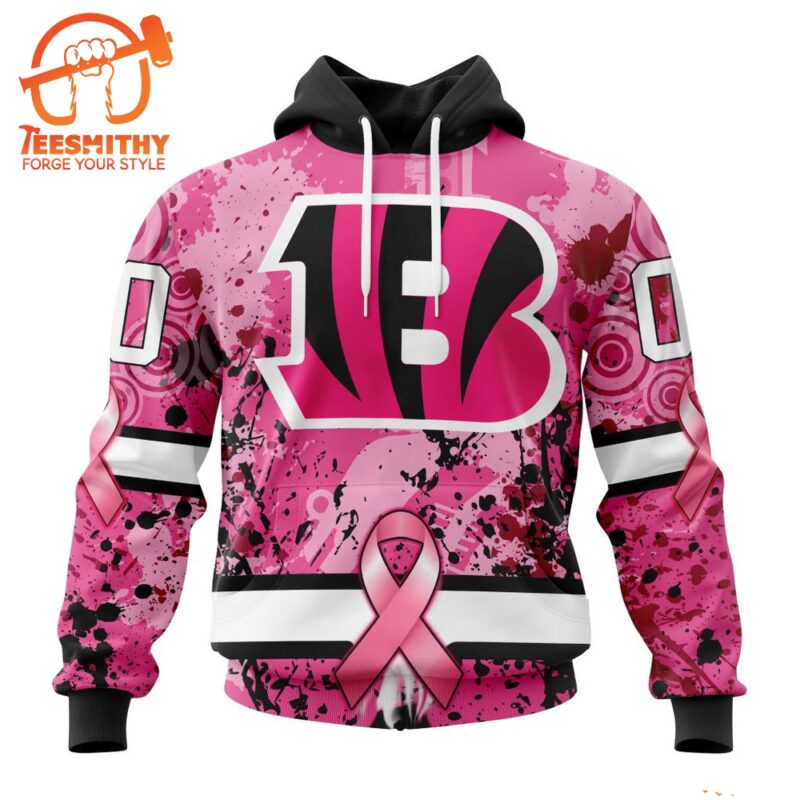 NFL Cincinnati Bengals I Pink I Can In October We Wear Pink Breast Cancer Hoodie