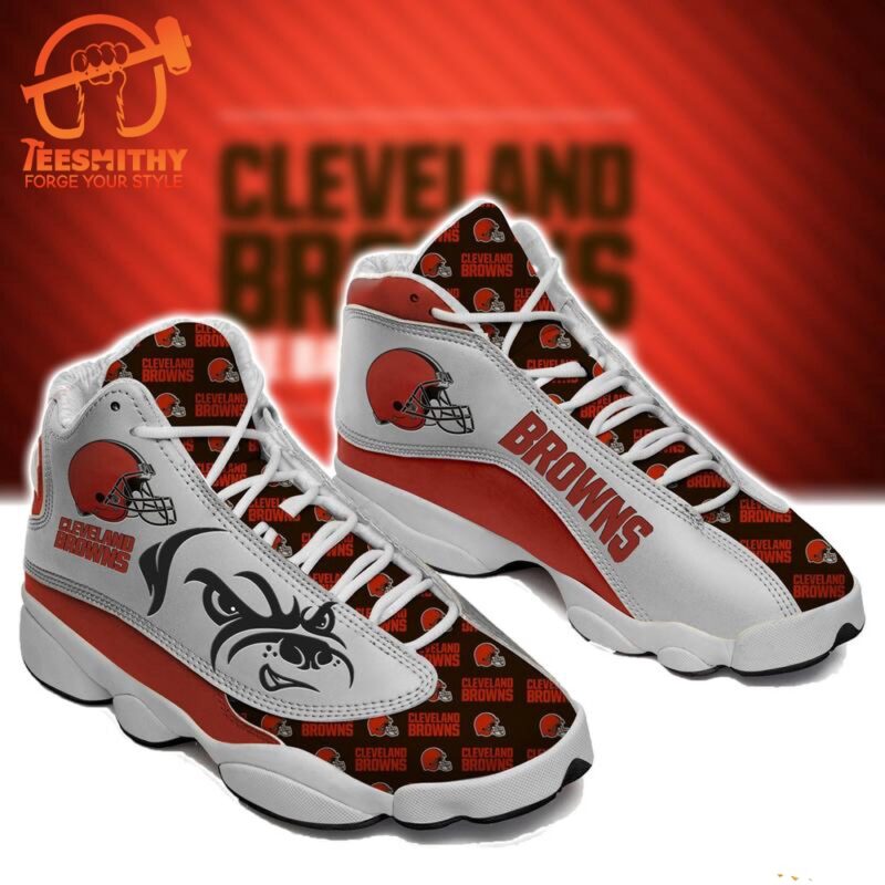 NFL Cleveland Browns Air Jordan 13 Shoes Football Team Sneaker
