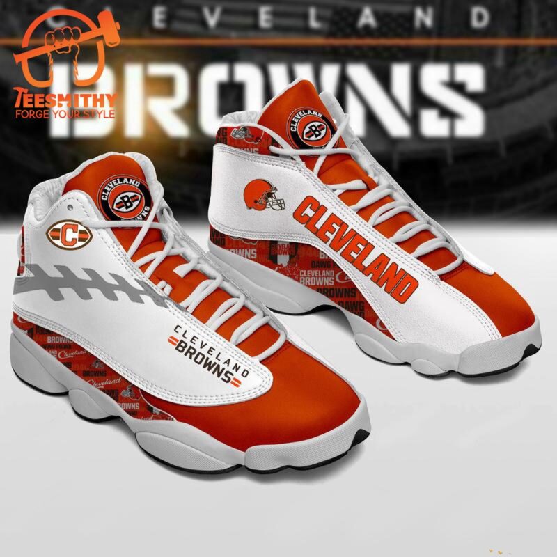 NFL Cleveland Browns Air Jordan 13 Sneaker Shoes For Football Fans