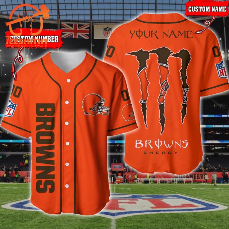 NFL Cleveland Browns Custom Baseball Jersey Shirt