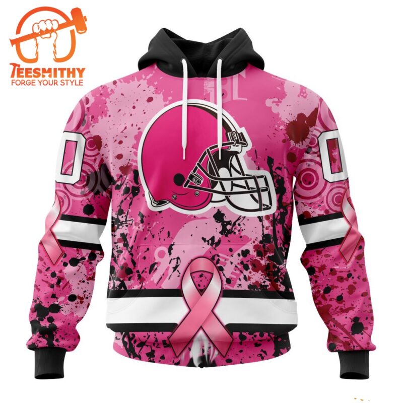 NFL Cleveland Browns I Pink I Can In October We Wear Pink Breast Cancer Hoodie