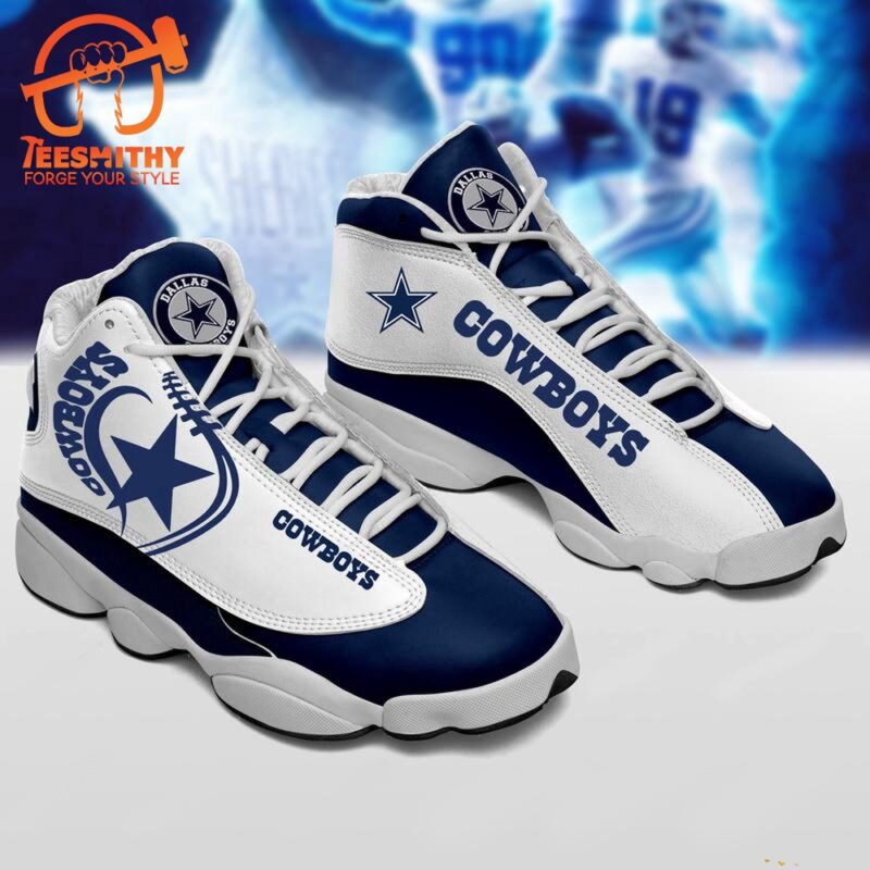 NFL Dallas Cowboys Air Jordan 13 Sneaker Shoes For Football Fans