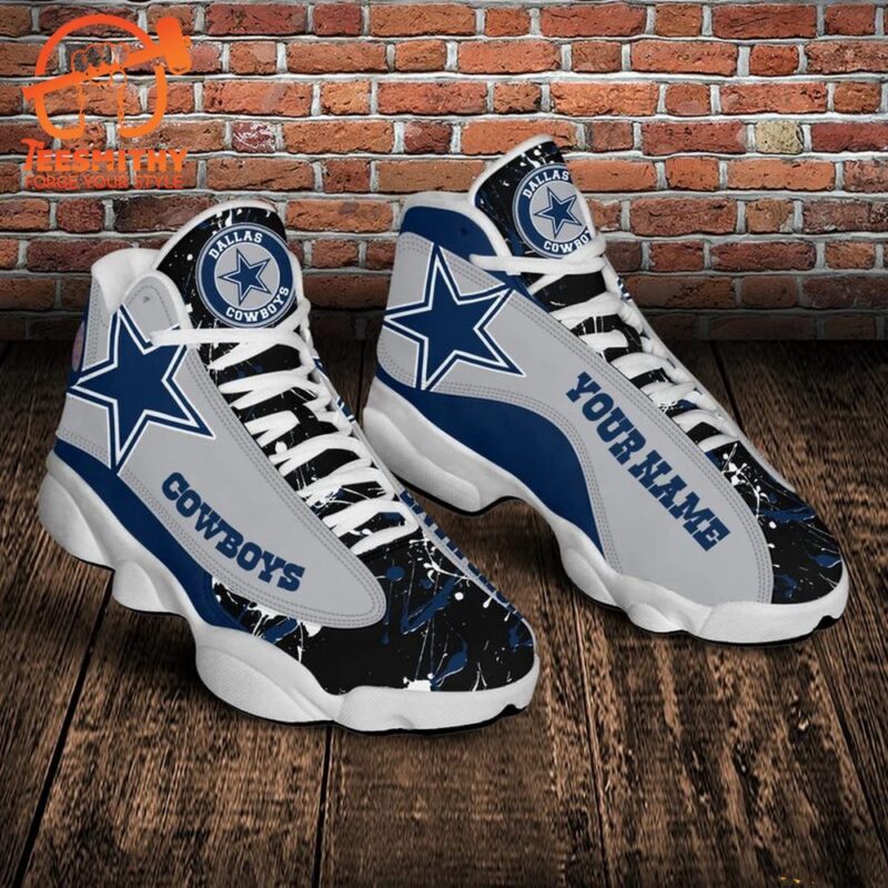 NFL Dallas Cowboys Custom Name Air Jordan 13 Shoes, JD13 Sport Shoes