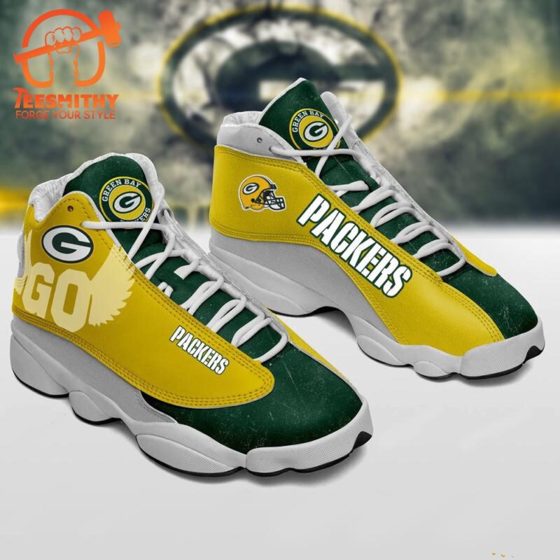 NFL Green Bay Packers Air Jordan 13 Sneaker Shoes For Football Fans