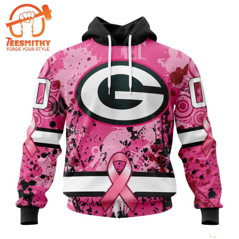 NFL Green Bay Packers I Pink I Can In October We Wear Pink Breast Cancer Hoodie