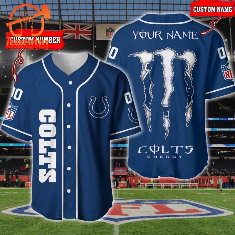 NFL Indianapolis Colts Custom Baseball Jersey Shirt
