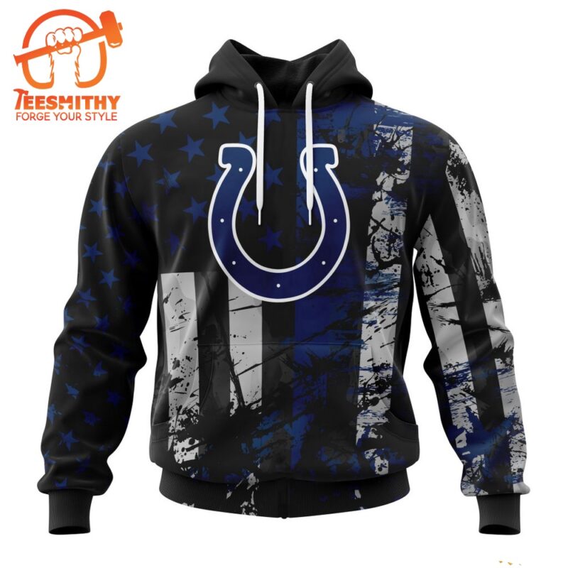 NFL Indianapolis Colts Special Classic Grunge American Flag Hoodie