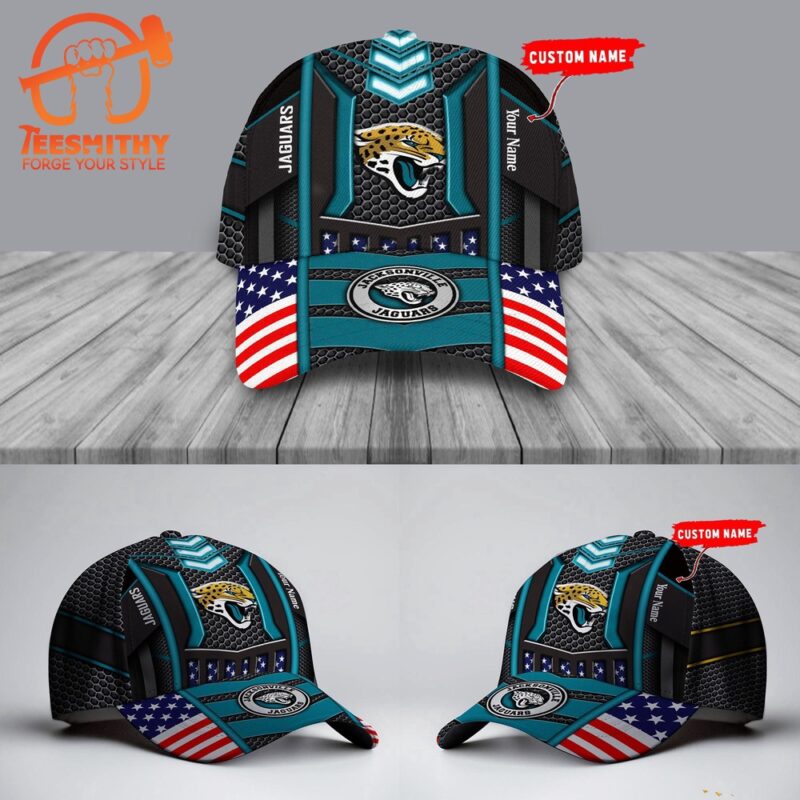 NFL Jacksonville Jaguars America Flag Football Custom Baseball Cap