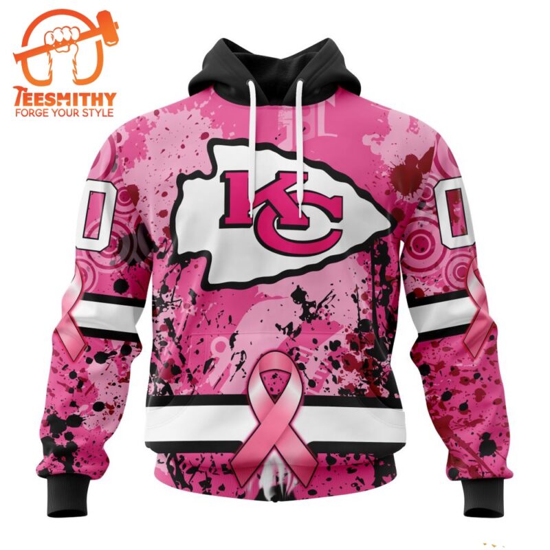 NFL Kansas City Chiefs I Pink I Can In October We Wear Pink Breast Cancer Hoodie