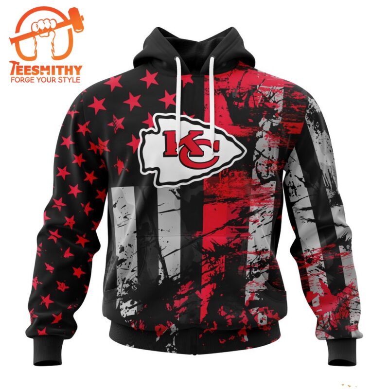 NFL Kansas City Chiefs Special Classic Grunge American Flag Hoodie
