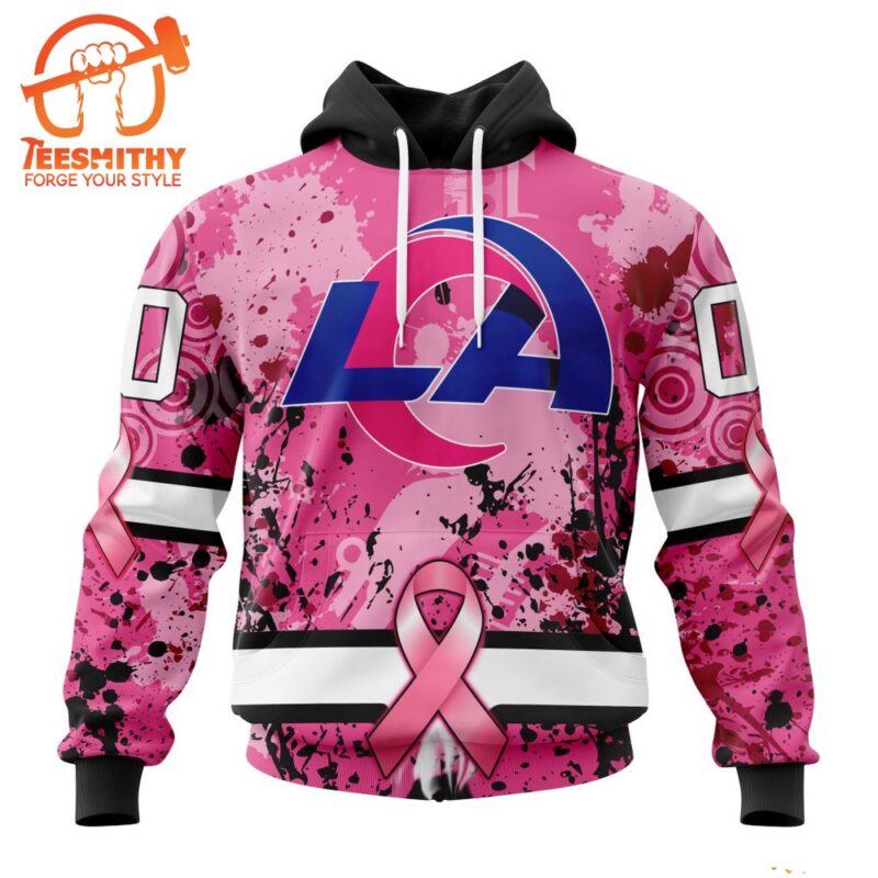NFL Los Angeles Rams I Pink I Can In October We Wear Pink Breast Cancer Hoodie