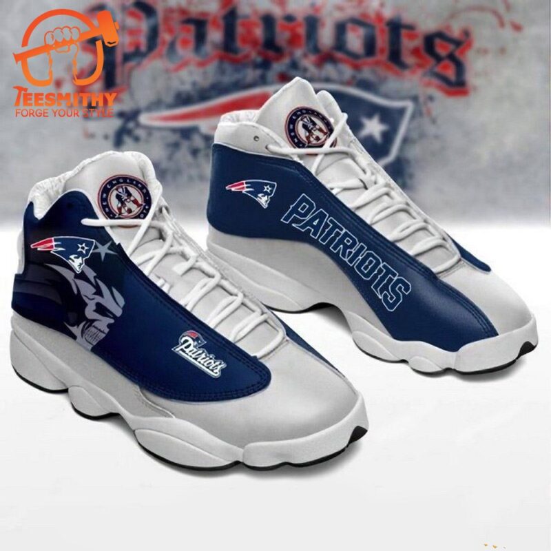 NFL New England Patriots Football Big Logo Air Jordan 13 Shoes Sneaker