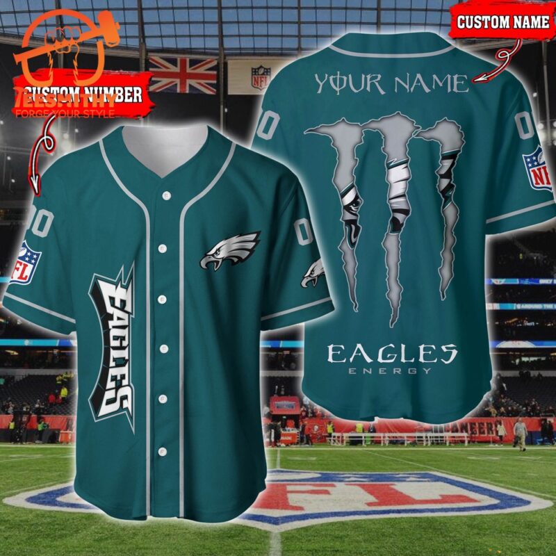 NFL Philadelphia Eagles Custom Baseball Jersey Shirt