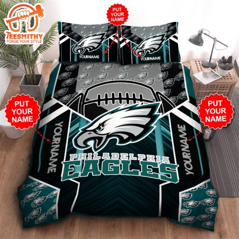 NFL Philadelphia Eagles Custom Name Limited Bedding Set