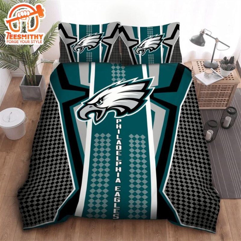 NFL Philadelphia Eagles Green Grey Bedding Set