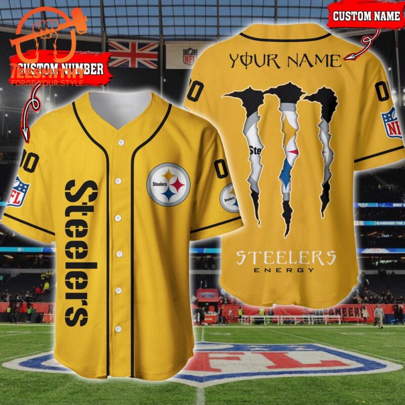 NFL Pittsburgh Steelers Custom Baseball Jersey Shirt