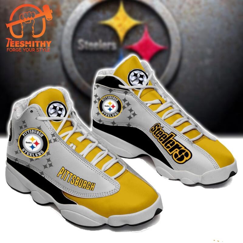 NFL Pittsburgh Steelers Football Logo Air Jordan 13 Shoes