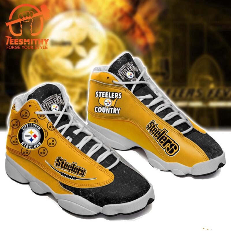 NFL Pittsburgh Steelers Logo Air Jordan 13 Shoes Sneaker