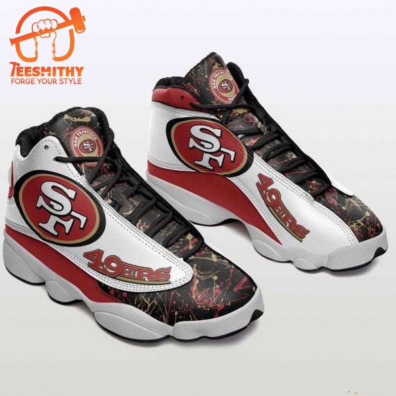 NFL San Francisco 49Ers Football Logo TeamAir Jordan 13 Football Shoes