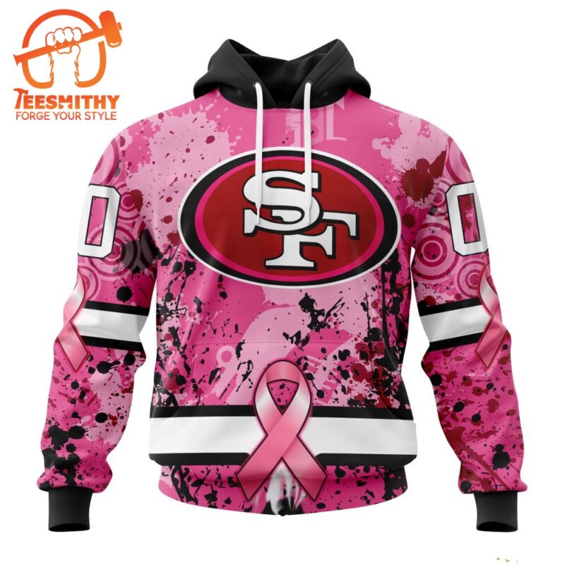 NFL San Francisco 49ers I Pink I Can In October We Wear Pink Breast Cancer Hoodie