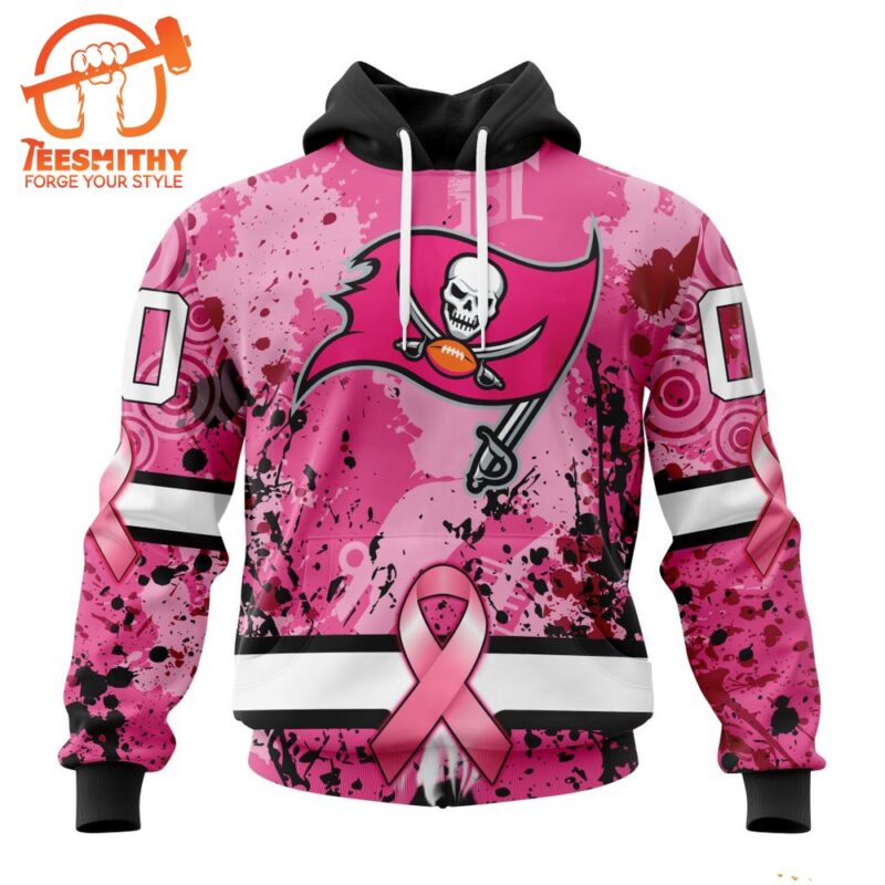 NFL Tampa Bay Buccaneers I Pink I Can In October We Wear Pink Breast Cancer Hoodie