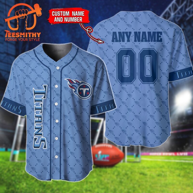NFL Tennessee Titans Hologram Custom Baseball Jersey Shirt