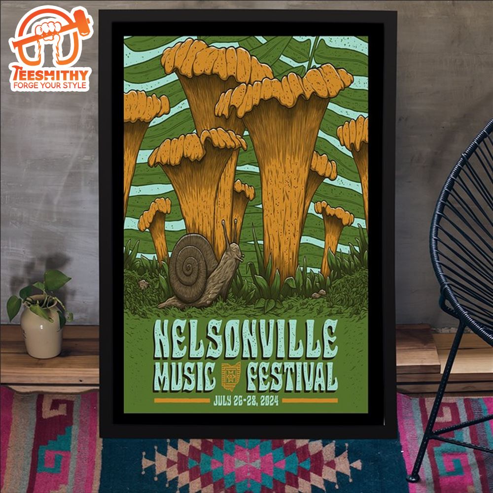 Nelsonville Music Festival Jul 26-28 2024 Poster Canvas