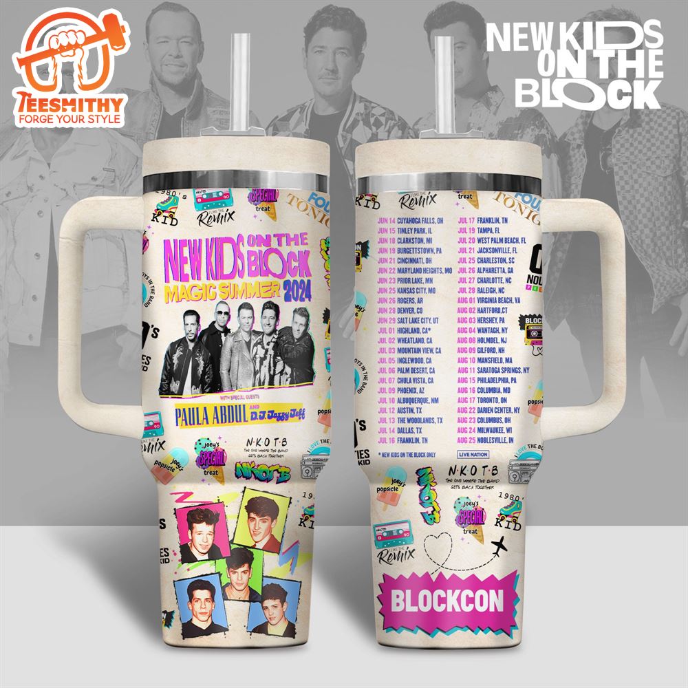 New Kids On The Block Music Custom Stanley Cup 40 OZ Tumbler With Handle