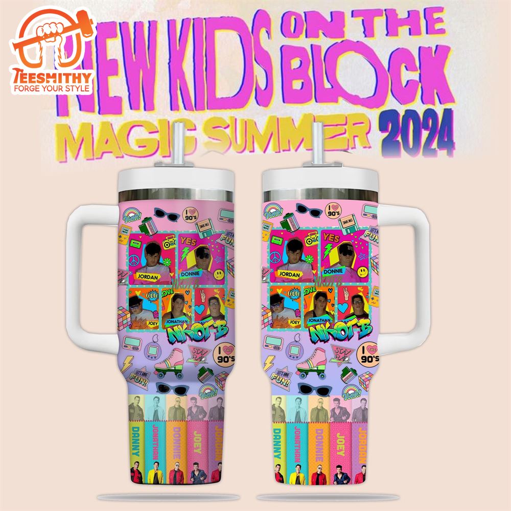 New Kids On The Block Music Summer 40oz Tumbler With Handle