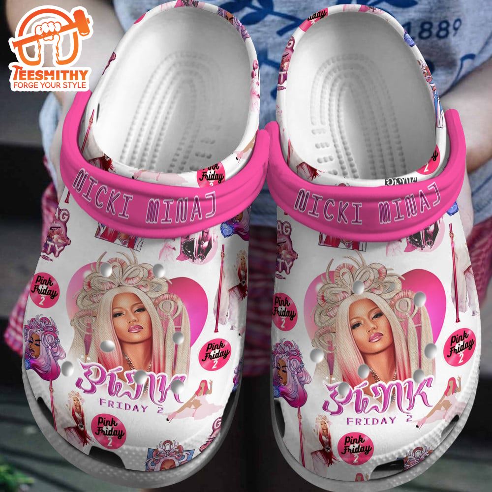 Nicki Minaj Custom Tour Music 2024 Clogs Shoes