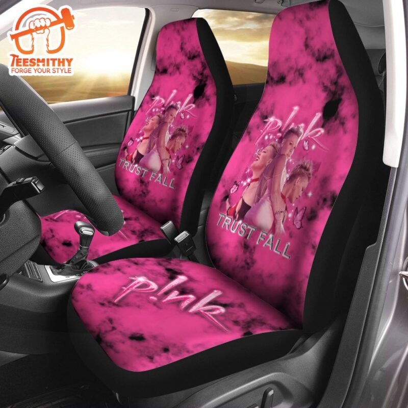 P!nk 2PCS Music Car Seat Cover