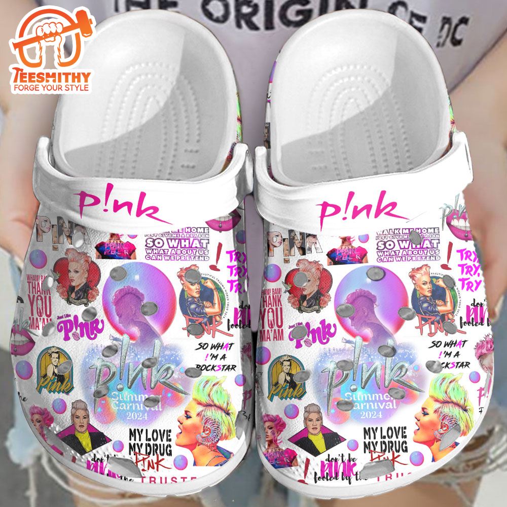 P!nk Custom Name Clogs Shoes