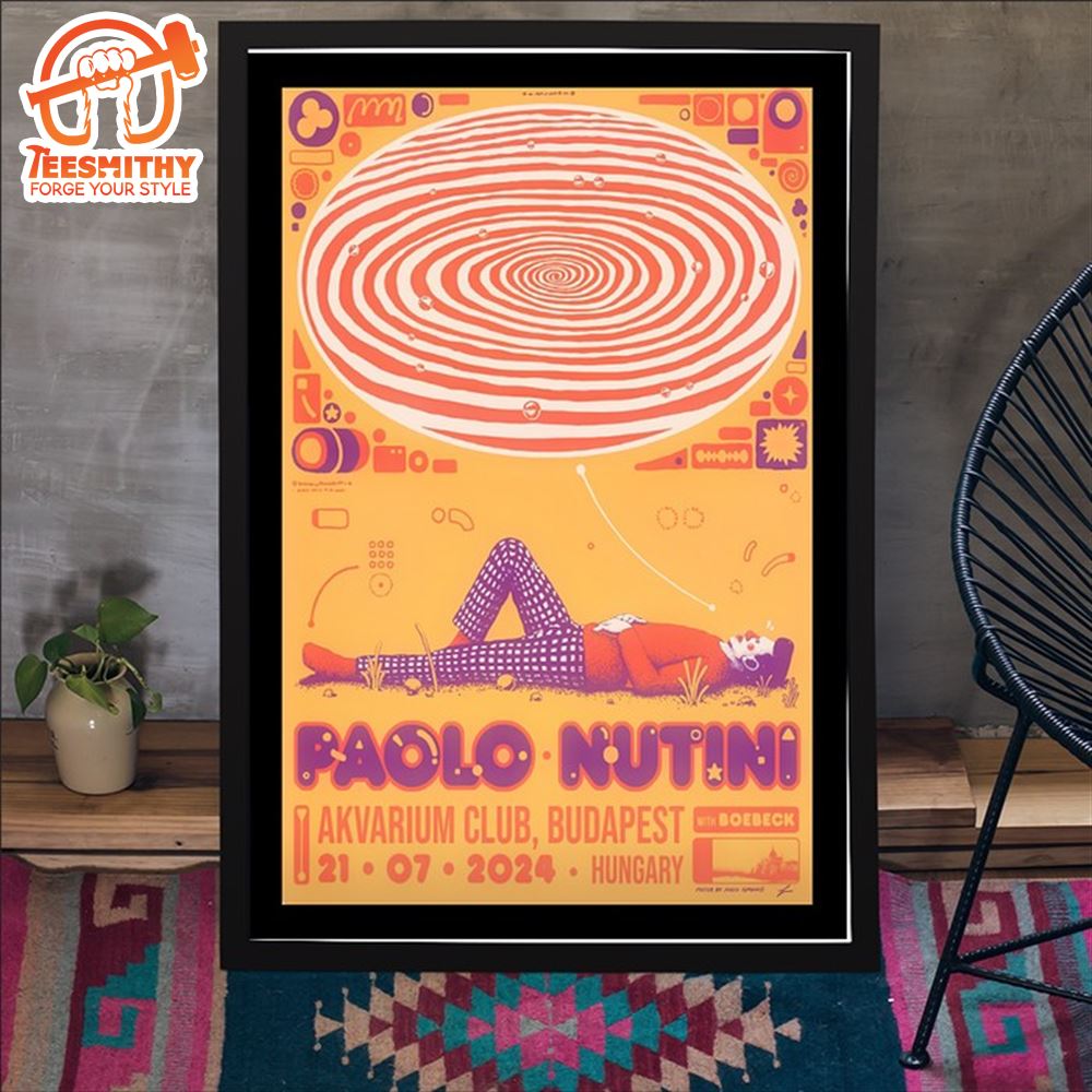 Paolo Nutini Tour In Budapest Hungary On July 21 2024 Poster Canvas