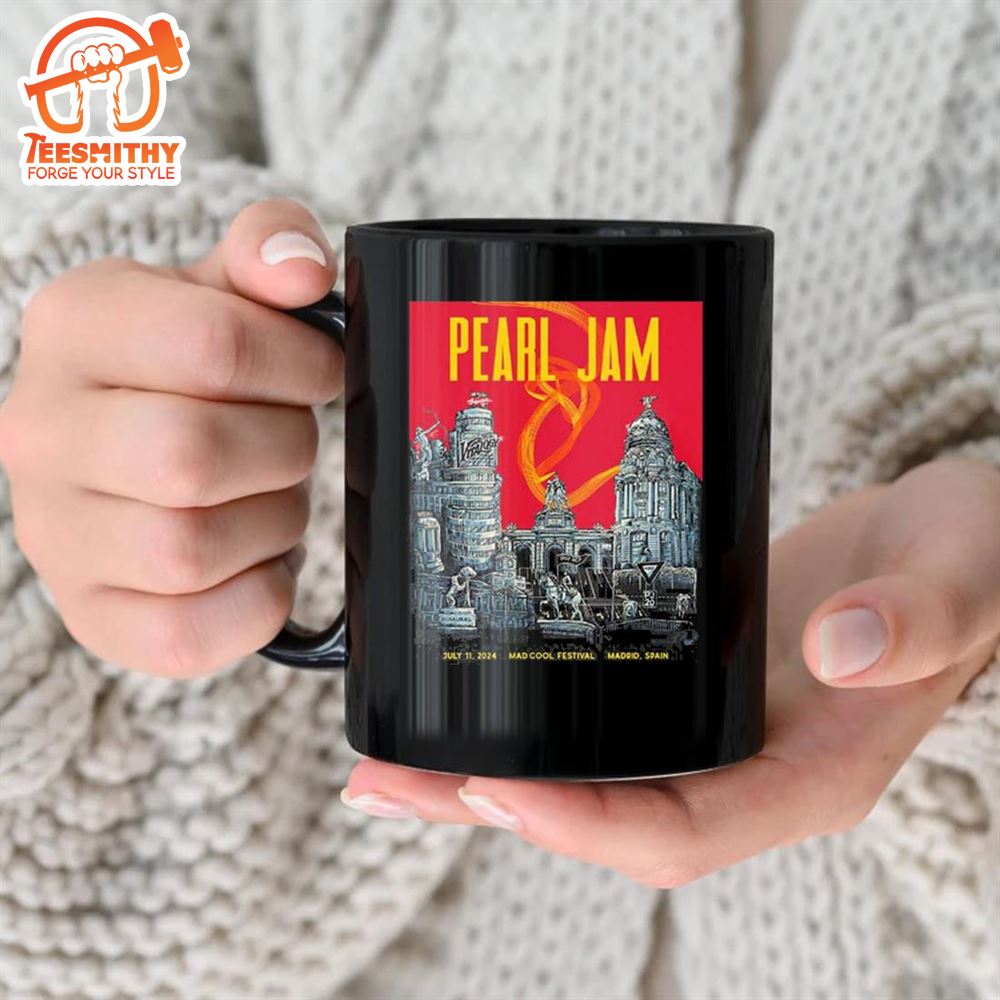 Pearl Jam July 11 2024 Mad Cool Festival Madrid Spain Dark Matter Tour Event Mug