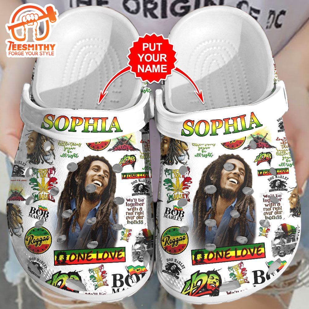 Personalized Bob Marley Custom Clogs Shoes