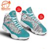 Personalized NFL Miami Dolphins Football Logo Air Jordan 13 Shoes