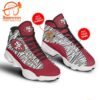 Personalized NFL San Francisco 49Ers Football Logo White Red Air Jordan 13 Shoes