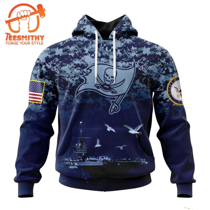 Personalized NFL Tampa Bay Buccaneers Honor US Navy Veterans Design Hoodie