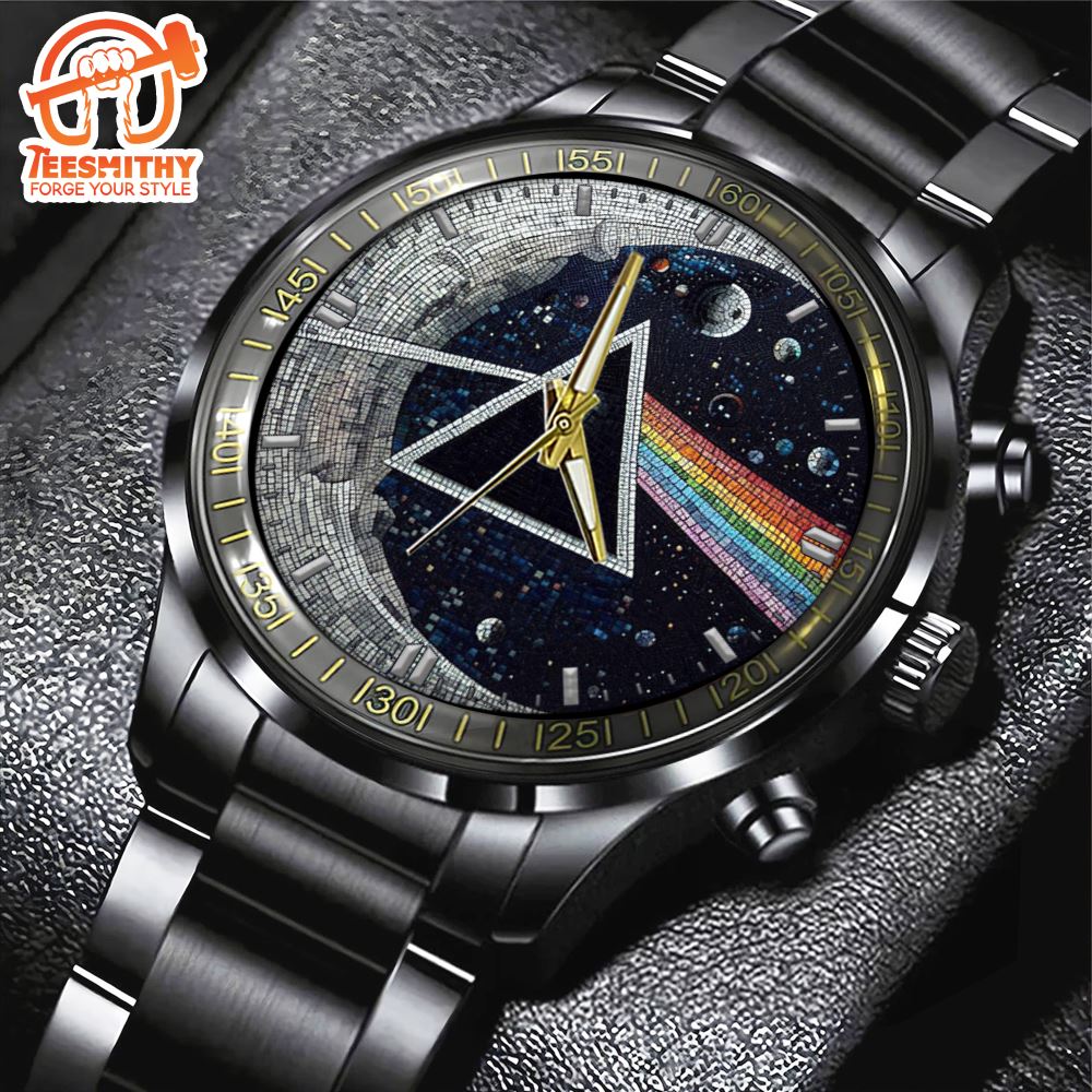 Pink Floyd Tour 2024 Black Stainless Steel Watch Music 3D