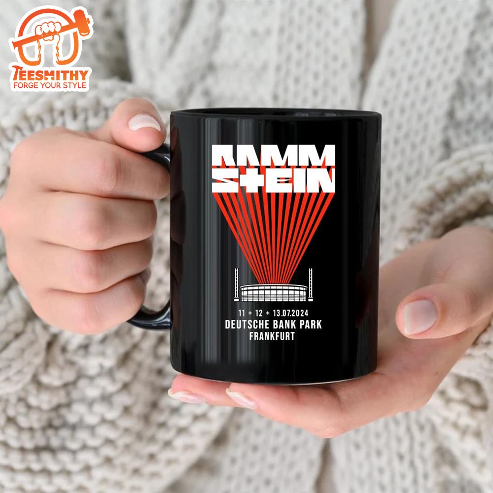 Rammstein July 11-13, 2024 Deutsche Bank Park Frankfurt DE Tour Mug